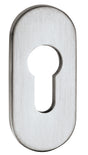 EDI Schlüsselrosette 0811/9003 Edelstahl oval PZ 9 mm verdeckte Verschraubung