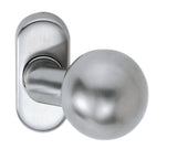 EDI Profiltür-Knopf 2033/4010 aus Aluminium, fest/drehbar, verdeckte Verschraubung
