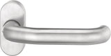 EDI Profiltürdrückerlochteil 1300/2033 Aluminium F12 oval 8 mm gekröpft