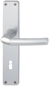 HOPPE Langschildgarnitur Birmingham 1117/202SP Aluminium F1 für Innentüren DIN L/R