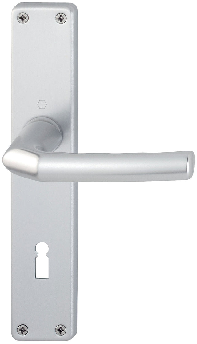 HOPPE Langschildgarnitur Birmingham 1117/202SP Aluminium F1 für Innentüren DIN L/R