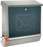 BURG-WÄCHTER Briefkasten Lucca-Set 3713 Ni Letter – Edelstahl DIN C4 mit Zeitungsbox