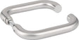 HERMAT Glastürdrückerpaar 1801 BASIC 01 VA U-Form Vierkant 8 mm Edelstahl matt