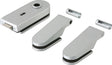 Glastürbeschlag STUDIO Rondo von DORMA-GLAS – Komplettset für ESG 8/10 mm, DIN L/R, silber eloxiert