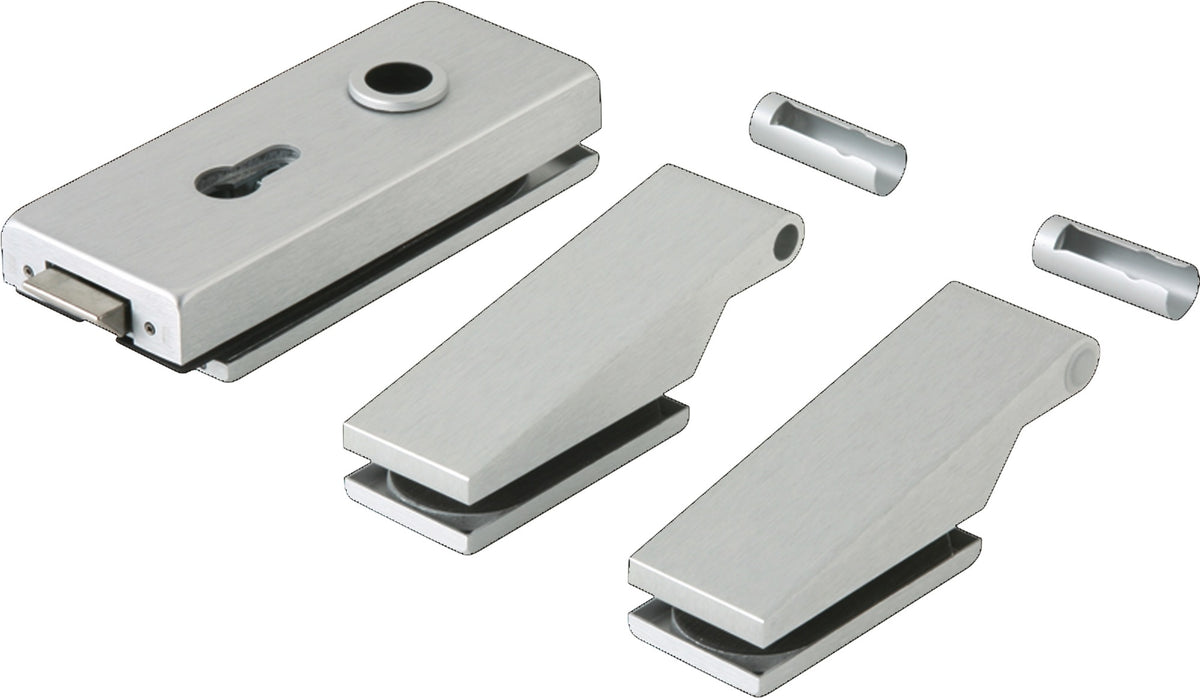 DORMA-GLAS Glastürbeschlag STUDIO Classic LM silber eloxiert UV Drückerführung DIN L/R