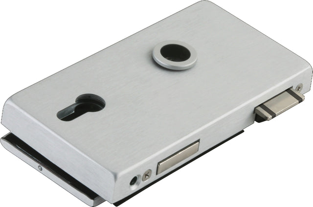 DORMA-GLAS Glastürschloss OFFICE Classic LM silber eloxiert PZ DIN links