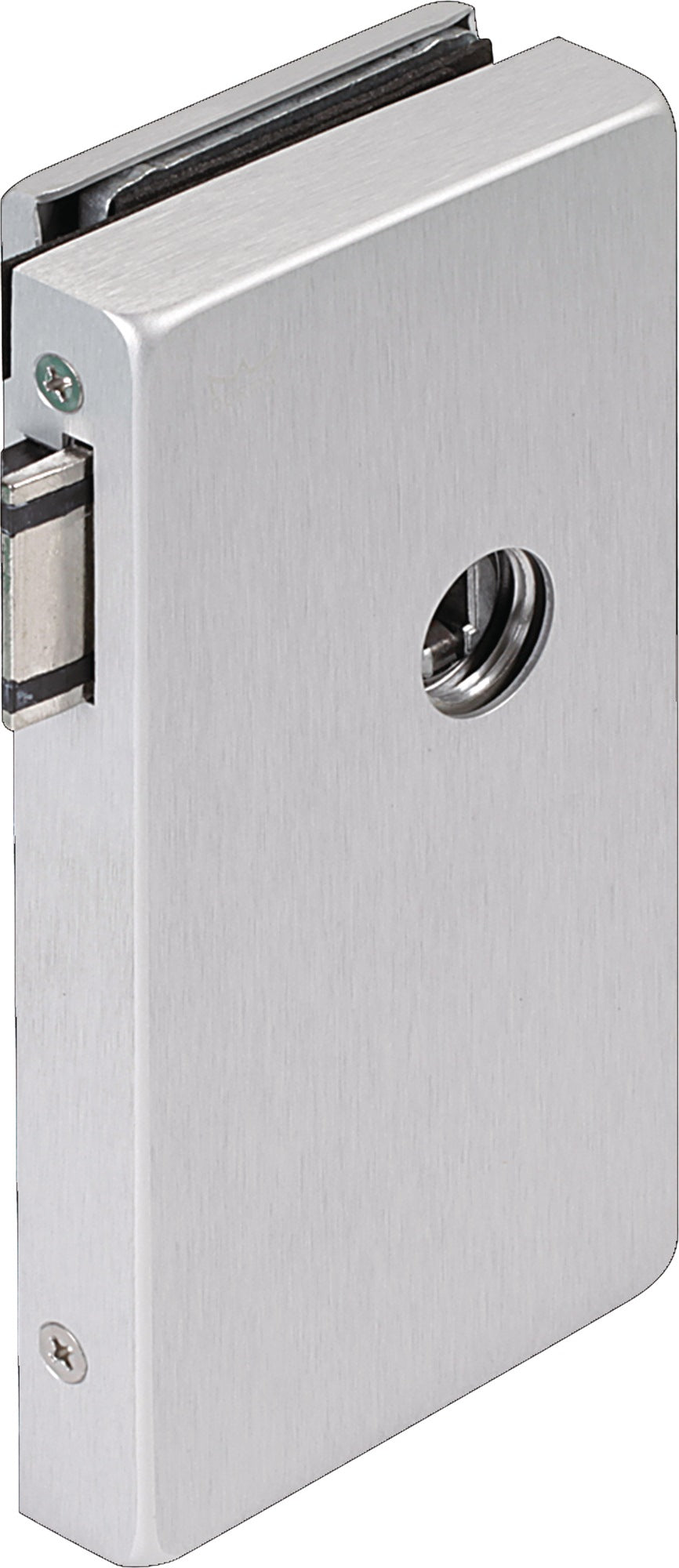 DORMA-GLAS Glastürschloss OFFICE Classic LM silber eloxiert PZ DIN links