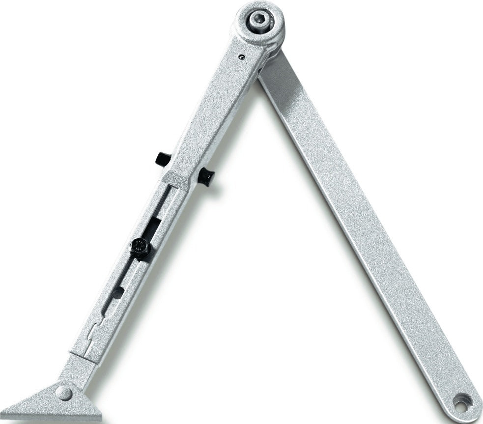 GEZE Feststellgestänge silber für TS 2000 V / TS 4000 – mechanische Feststellung 70–150°