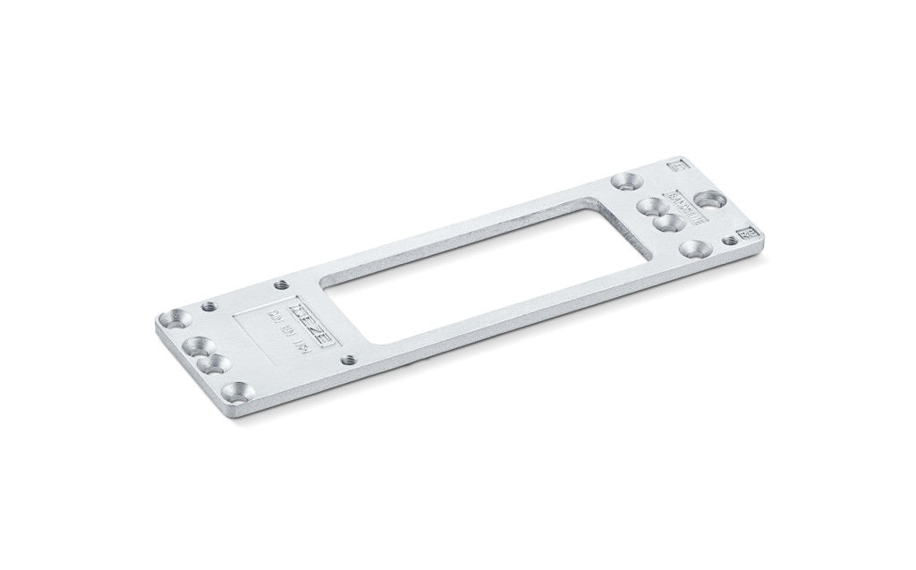 GEZE Montageplatte silber für TS 2000 NV und NV BC Türschließer