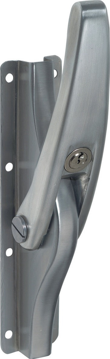 DENI Tortreibriegel PLANO 10 mm mit 2 Schlaufen, hell verzinkt, für Vierkantstangen
