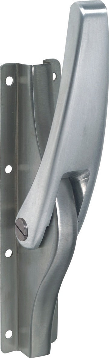 DENI Tortreibriegel PLANO 10 mm mit 2 Schlaufen, hell verzinkt, für Vierkantstangen