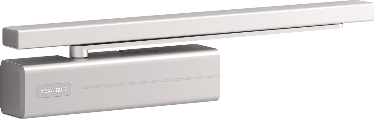 ASSA ABLOY Gleitschienentürschließer-Set DC 500/G 193 EN 1-4 silber – Komplettset mit Cam-Motion® Technologie