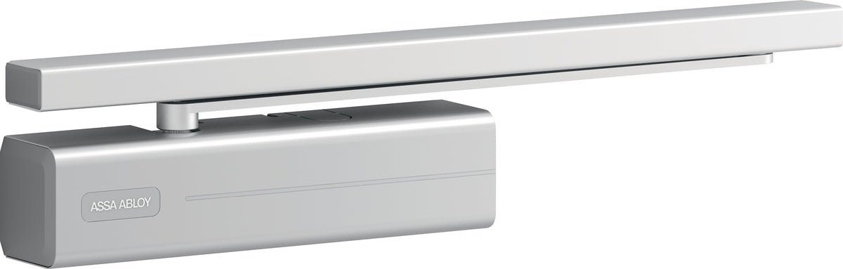 ASSA ABLOY Gleitschienentürschließer-Set DC 700/G 195 EN 3-6 silber – Komplettset mit Cam-Motion®