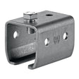 HELM Übersteckmuffe 1104 Pro 100 Stahl blank mit Konterschraube oben