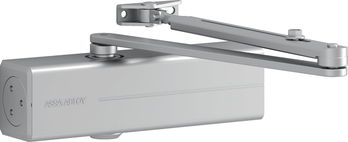 ASSA ABLOY Türschließer-Set DC 200 EN 2-4 mit Gleitschiene, silber