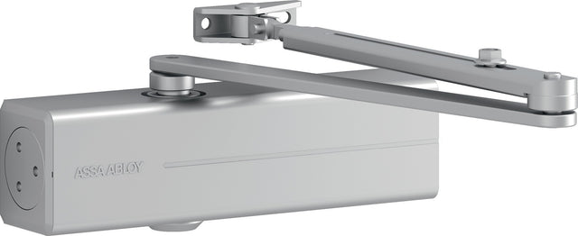ASSA ABLOY Türschließer-Set DC 200 EN 2-4 mit Gleitschiene, silber