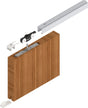 HELM Schiebetürsystem 73 ME-V Komplettset für Holztüren bis 80 kg, 1300 mm Laufschiene, EV1 eloxiert