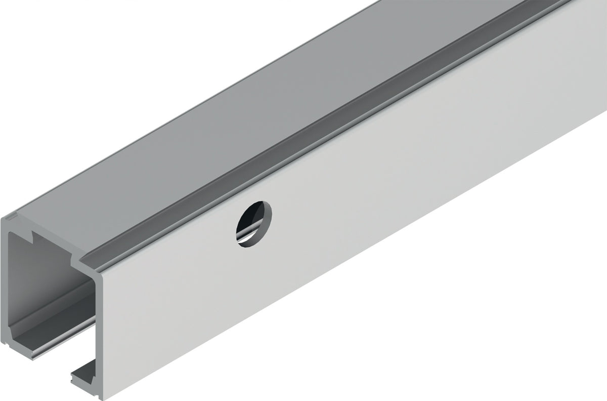 HELM Laufschiene 140 Aluminium EV1 eloxiert 2100 mm für Schiebetüren bis 140 kg