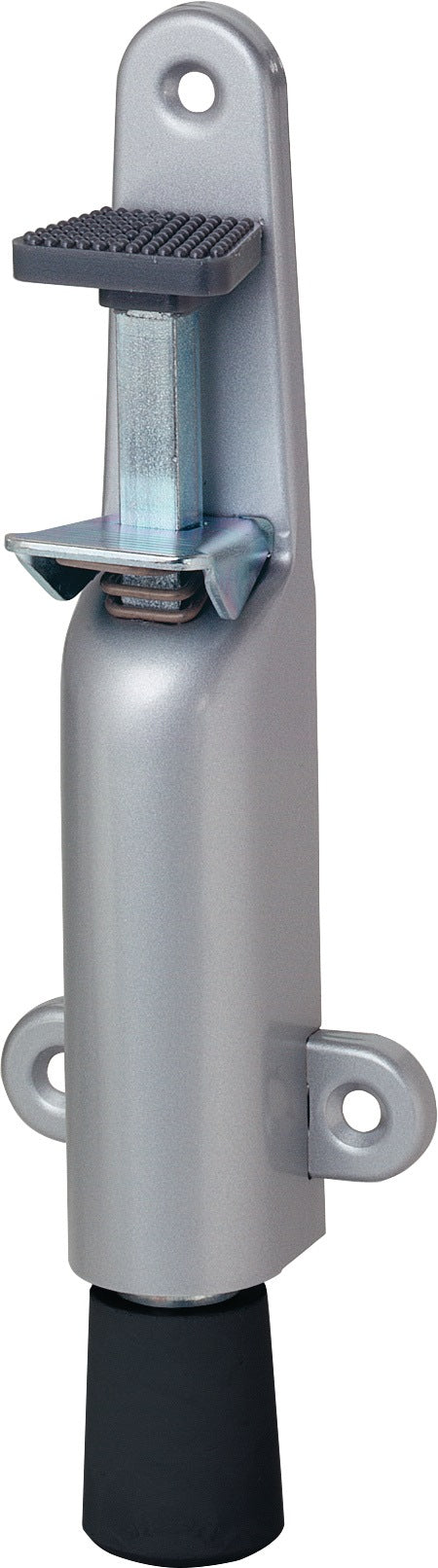 KWS Türfeststeller 102602 STA – Stahl silberfarbig lackiert, 30 mm Hub, Türmontage