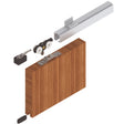 HELM Schiebetürsystem 140 Komplettset 2100 mm für Holztüren bis 140 kg, EV1 eloxiert