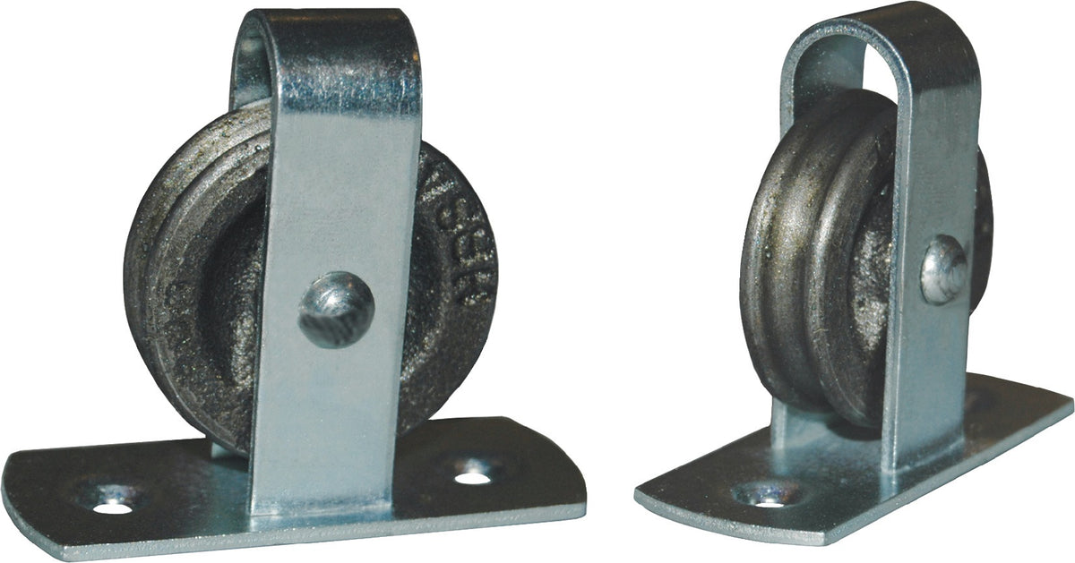 HBS-BETZ Stehrolle 496 Grauguss 40 mm mit Längsplatte und gedrehter Nut 6 mm