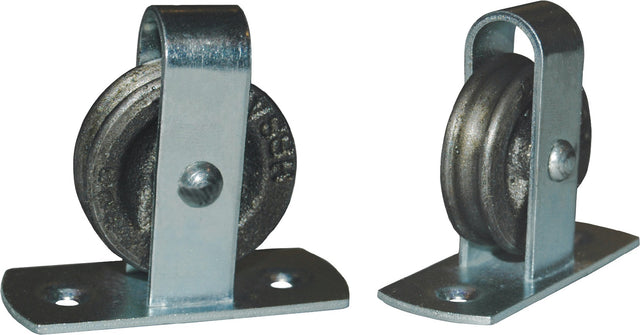 HBS-BETZ Stehrolle 496 Grauguss 40 mm mit Längsplatte und gedrehter Nut 6 mm