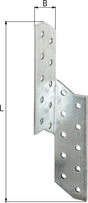 GAH Sparrenpfettenanker ETA-08/0170 links/rechts 170x32x2 mm sendzimirverzinkt – 100 Stück