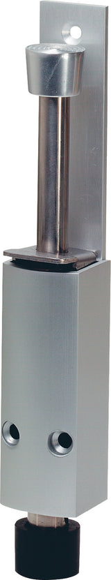 KWS Türfeststeller 1222.02 aus Aluminium, silberfarbig lackiert, 60 mm Hubhöhe, Türmontage