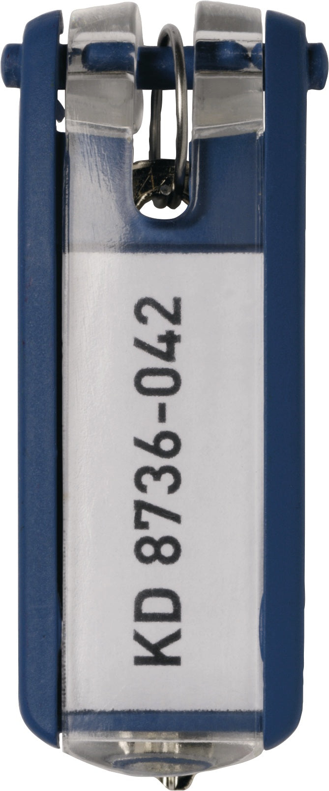 DURABLE Key Clip Schlüsselanhänger schwarz mit Beschriftungsfeld, 6 Stück im Beutel