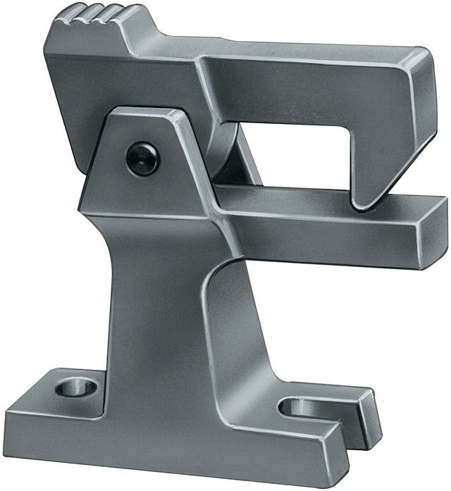 DENI Torfeststeller 3805 aus Leichtmetallguss F1 naturfarbig eloxiert, Bodenmontage, mit Befestigungssatz