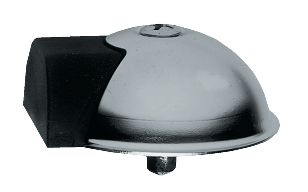 DENI Türpuffer 3847 Ø 65 mm Edelstahl matt mit Dübelmontage und Sicherungsbolzen