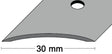 Teppichschiene 30 mm x 1000 mm Edelstahl matt gewölbt mittig gelocht von PG – 10 Stück
