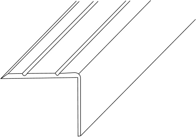 LM-Treppenwinkel 25x20mm Länge 1000mm Aluminium silberfarbig eloxiert einseitig gelocht von PG