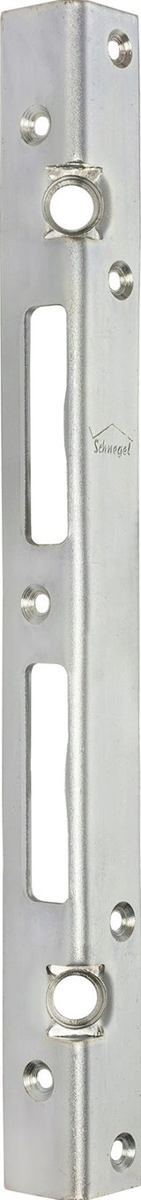 Sicherheitswinkelschließblech 300x25x3 mm verzinkt von SCHNEGEL – mit 2 Schwerlastdübelverankerungen