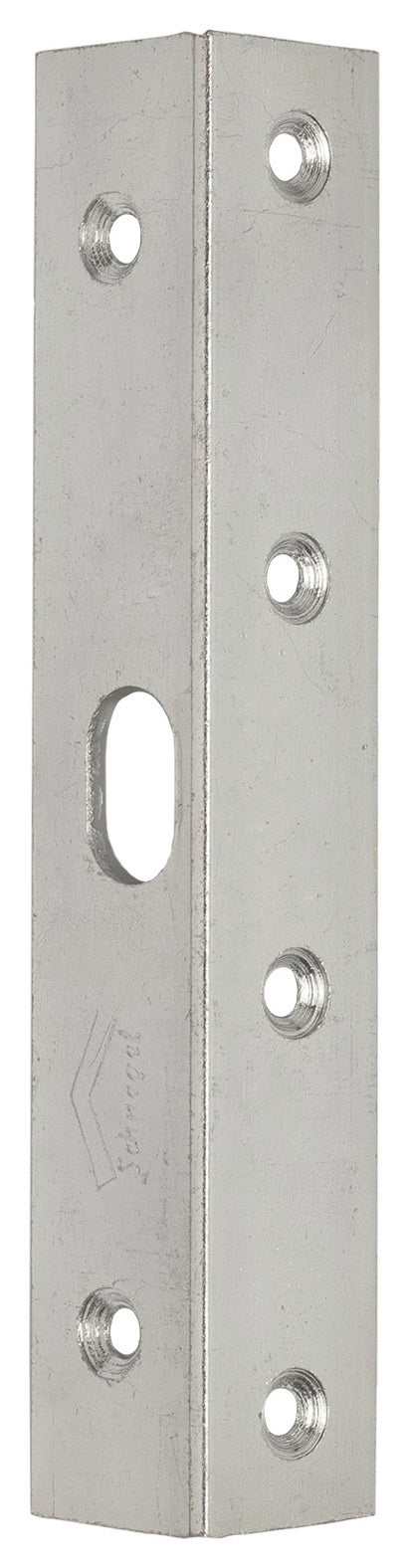 Schnegel Winkelschließblech 200x25x25 mm verzinkt für Falztüren – rechts/links