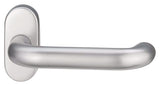 EDI Profiltürdrückerlochteil 1030/2033 Edelstahl EST oval 8 mm gerade – fest-drehbar, verdeckte Verschraubung
