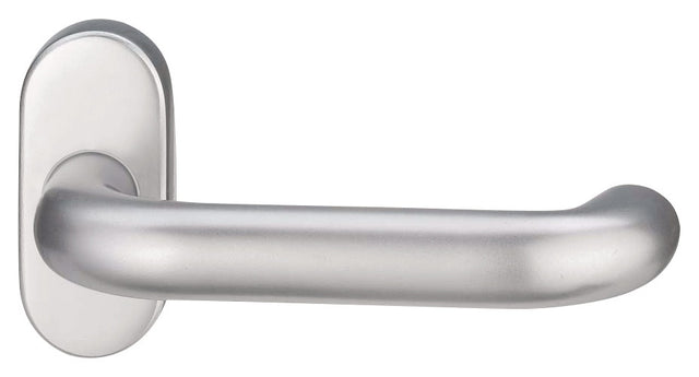 EDI Profiltürdrückerlochteil 1030/2033 Edelstahl EST oval 8 mm gerade – fest-drehbar, verdeckte Verschraubung