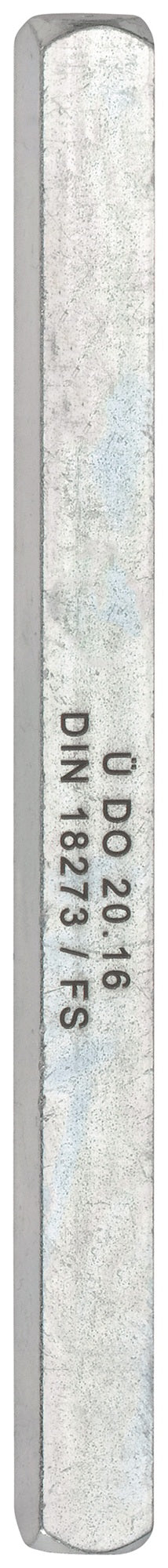 EDI FS-Drückerstift 0542 Vierkant 9 x 140 mm Vollstift – Stahl verzinkt für Standardnuss