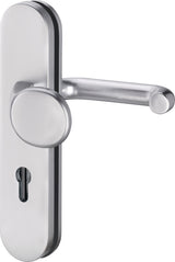 EDI Schutzgarnitur Logo 8753/7203 Edelstahl für Türstärke 35-45 mm, PZ, ES1