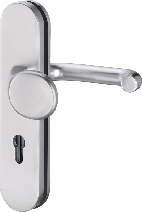 EDI Schutzgarnitur Logo 8753/7203 Edelstahl für Türstärke 35-45 mm, PZ, ES1