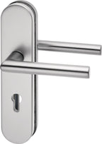 Aluminium / Drückergarnitur / Logo 8743/7203