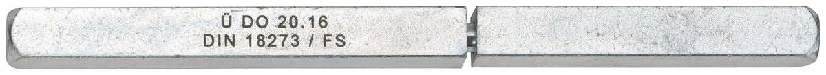 EDI Panikstift 0566 geteilter Vollstift 9x120 mm verzinkt für Schlösser mit geteilter Nuss