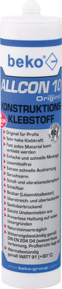 BEKO Konstruktionskleber Allcon 10 beige EN 204:D4 310 ml – PU-Montagekleber, 12er-Pack