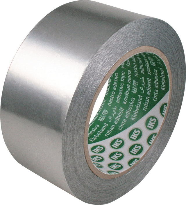GERLINGER Aluminiumklebeband ohne Liner 50 mm x 50 m – hitzebeständig & DIN 4102 A2/B1