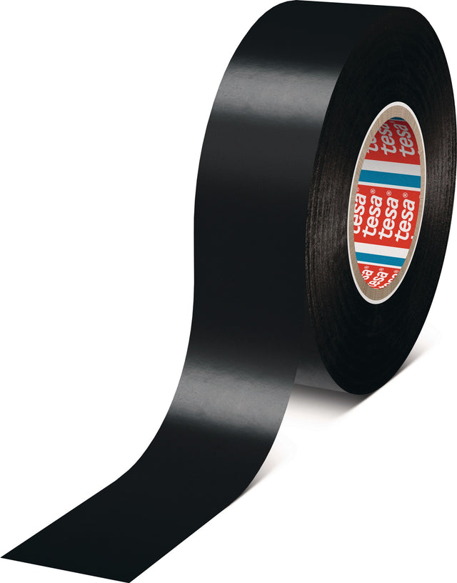 tesaflex® 4163 Isolierband schwarz 30 mm x 33 m – 5 Rollen, Weich-PVC, bis +105 °C
