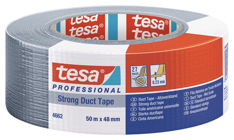tesa Gewebeband Allzweck duct tape 4662 mattsilber 50m x 48mm