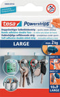 tesa Powerstrips 58000 SB-Pack 10 Strips L (20x50 mm) – Selbstklebestrips, 15er-Pack