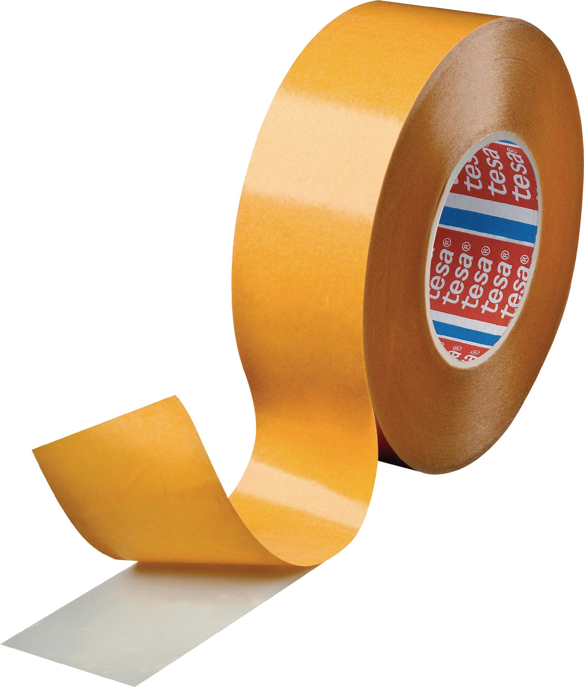 tesa tesafix 4944 Doppelseitiges Klebeband 50 mm x 25 m weiß – Gewebeträger