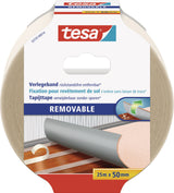 tesa Doppelseitiges Verlegeband 55729, 50 mm x 5 m, gewebeverstärkt