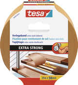 tesa Verlegeband 5686 – extra starkes Doppelseitenband, 10 m x 50 mm, 6er-Pack